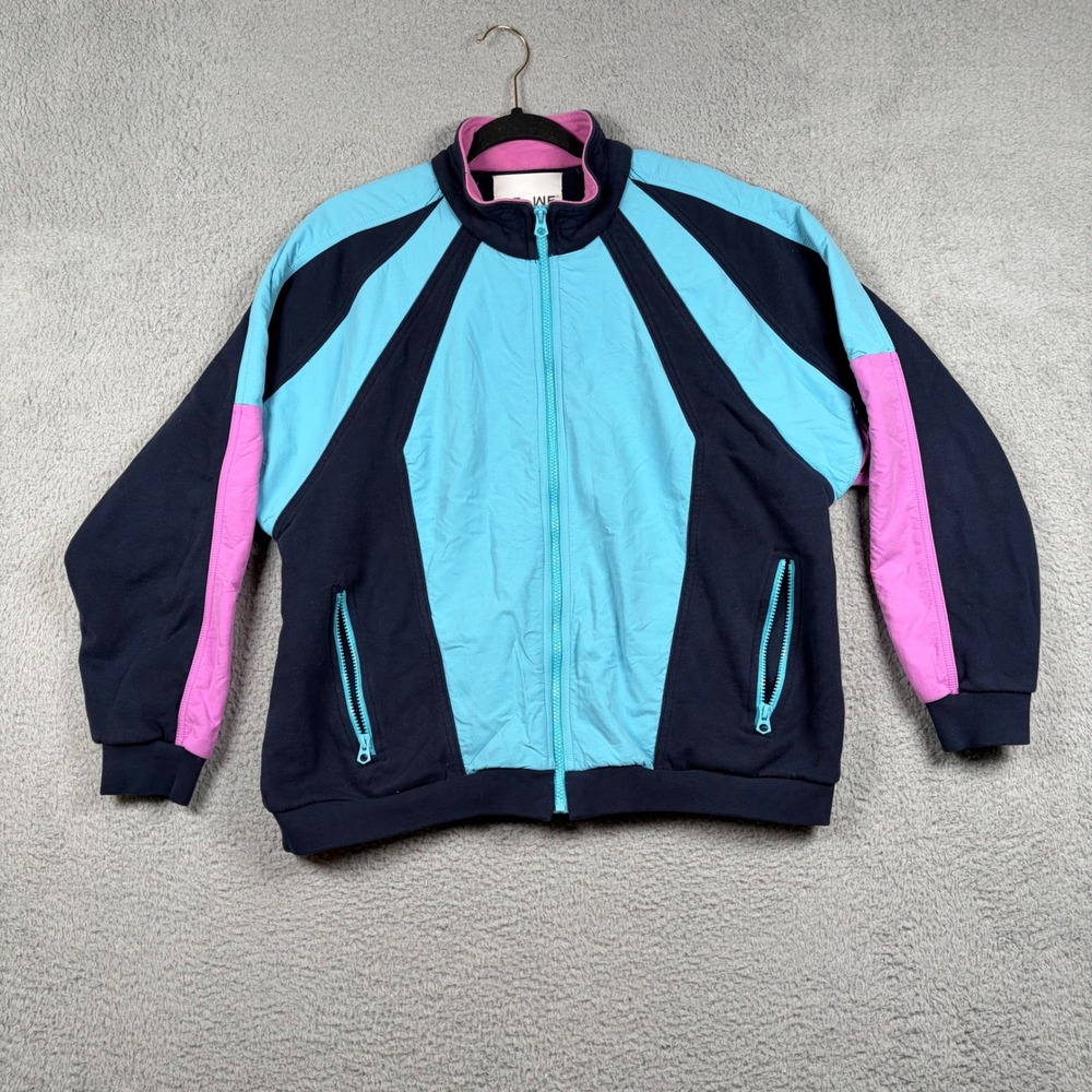 American Eagle AE x WE Colorblock Track Jacket Colorblock Retro Ski Womens XL